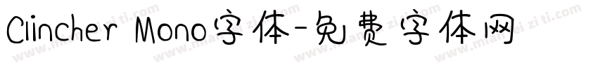 Clincher Mono字体字体转换